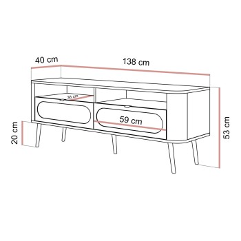 TV-Schrank SHADOW 2S mit Schubladen