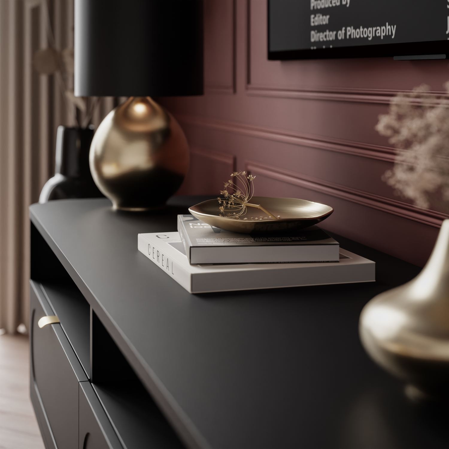 TV-Schrank SHADOW II 2S mit Schubladen