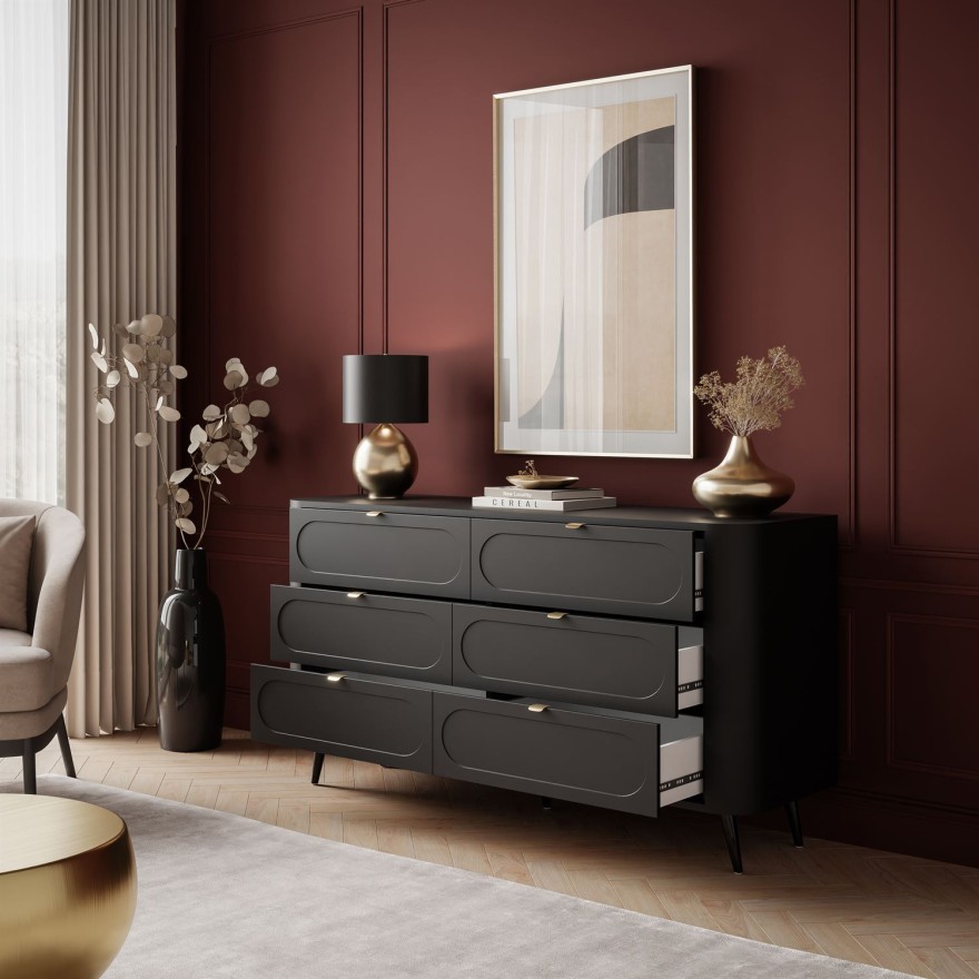 Kommode SHADOW II 6S mit Schubladen