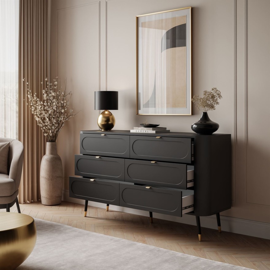 Wohnzimmerkommode 6S SHADOW mit Schubladen