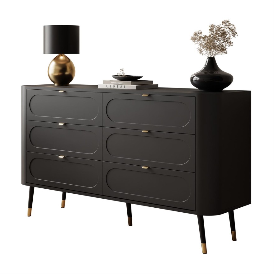 Wohnzimmerkommode 6S SHADOW mit Schubladen