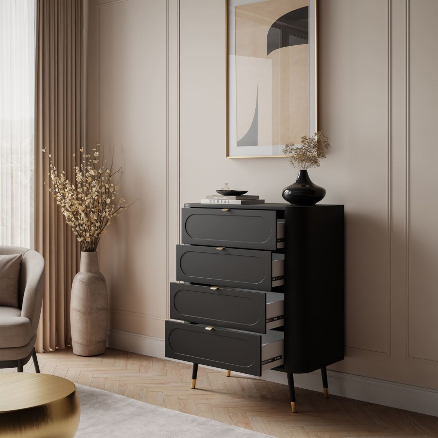 Kommode für das Schlafzimmer 4S SHADOW mit Schubladen