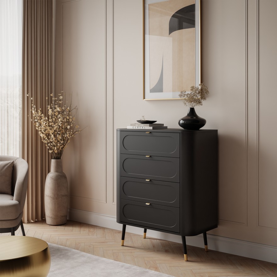 Kommode für das Schlafzimmer 4S SHADOW mit Schubladen