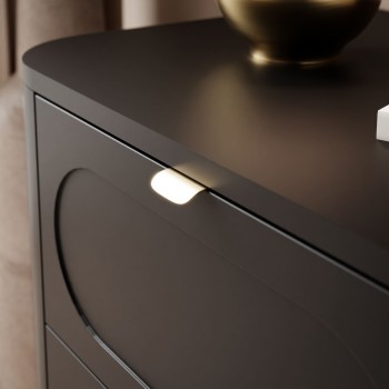 Nachttisch SHADOW 2S auf hohen Beinen