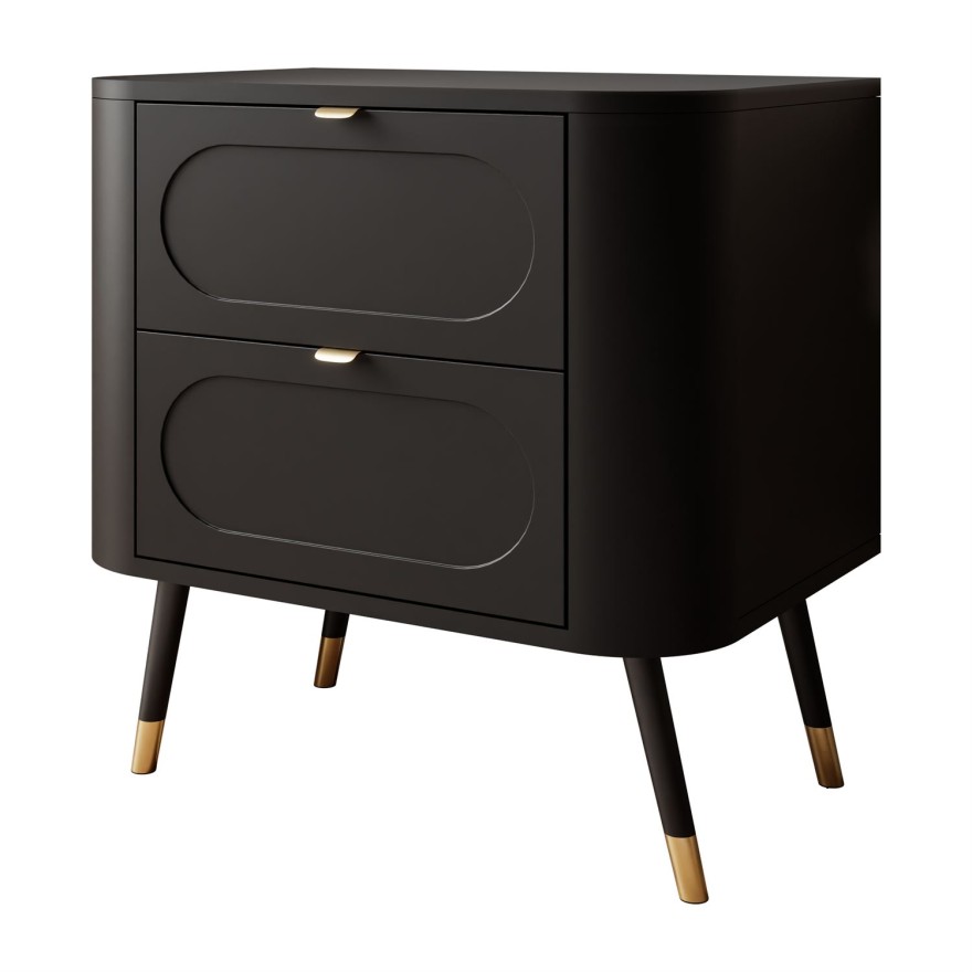 Nachttisch SHADOW 2S auf hohen Beinen