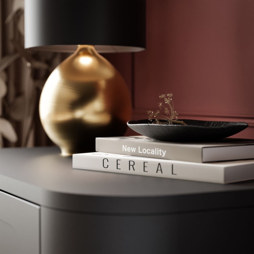 Nachttisch SHADOW II 2S mit Schubladen