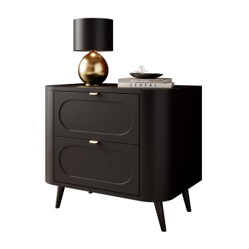 Nachttisch SHADOW II 2S mit Schubladen