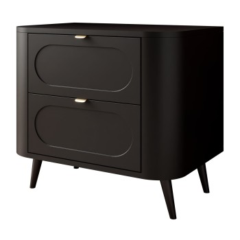 Nachttisch SHADOW II 2S mit Schubladen