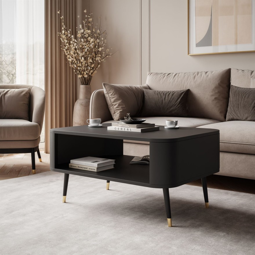 Couchtisch SHADOW mit Ablage unter der Tischplatte