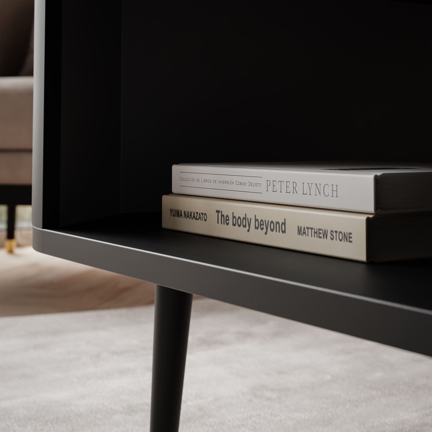 Couchtisch SHADOW mit Ablage unter der Tischplatte