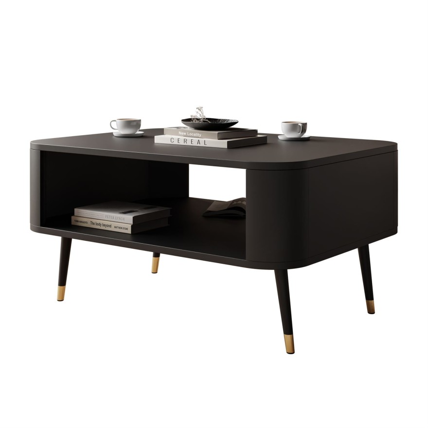 Couchtisch SHADOW mit Ablage unter der Tischplatte