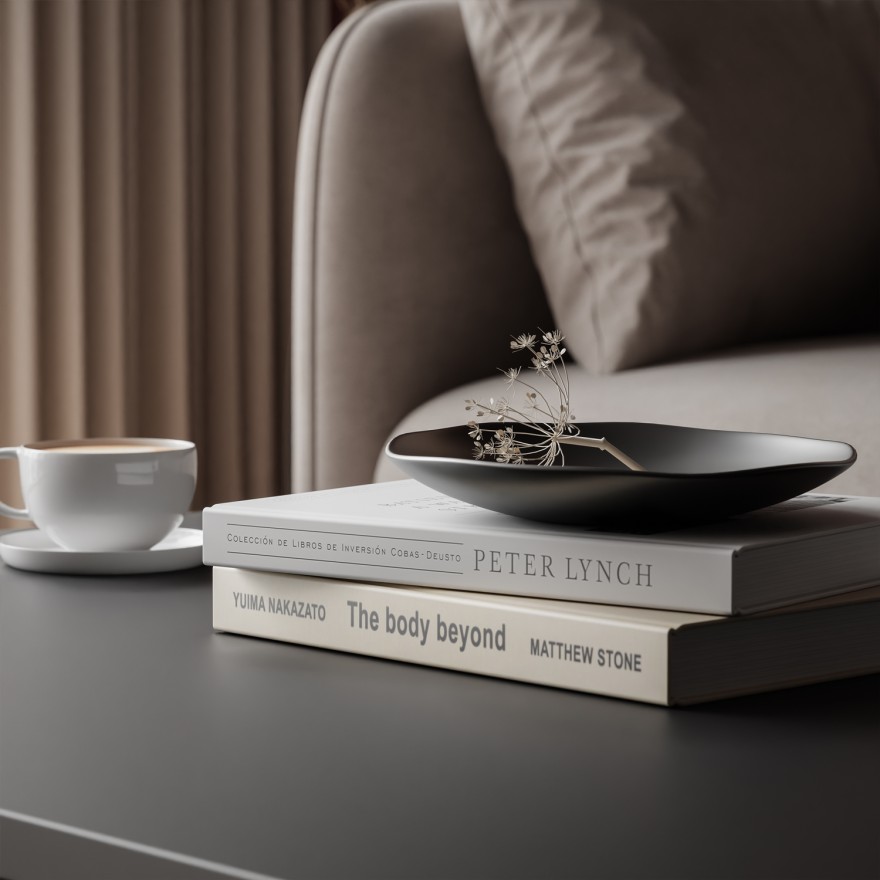 Couchtisch SHADOW II mit Ablage unter der Tischplatte