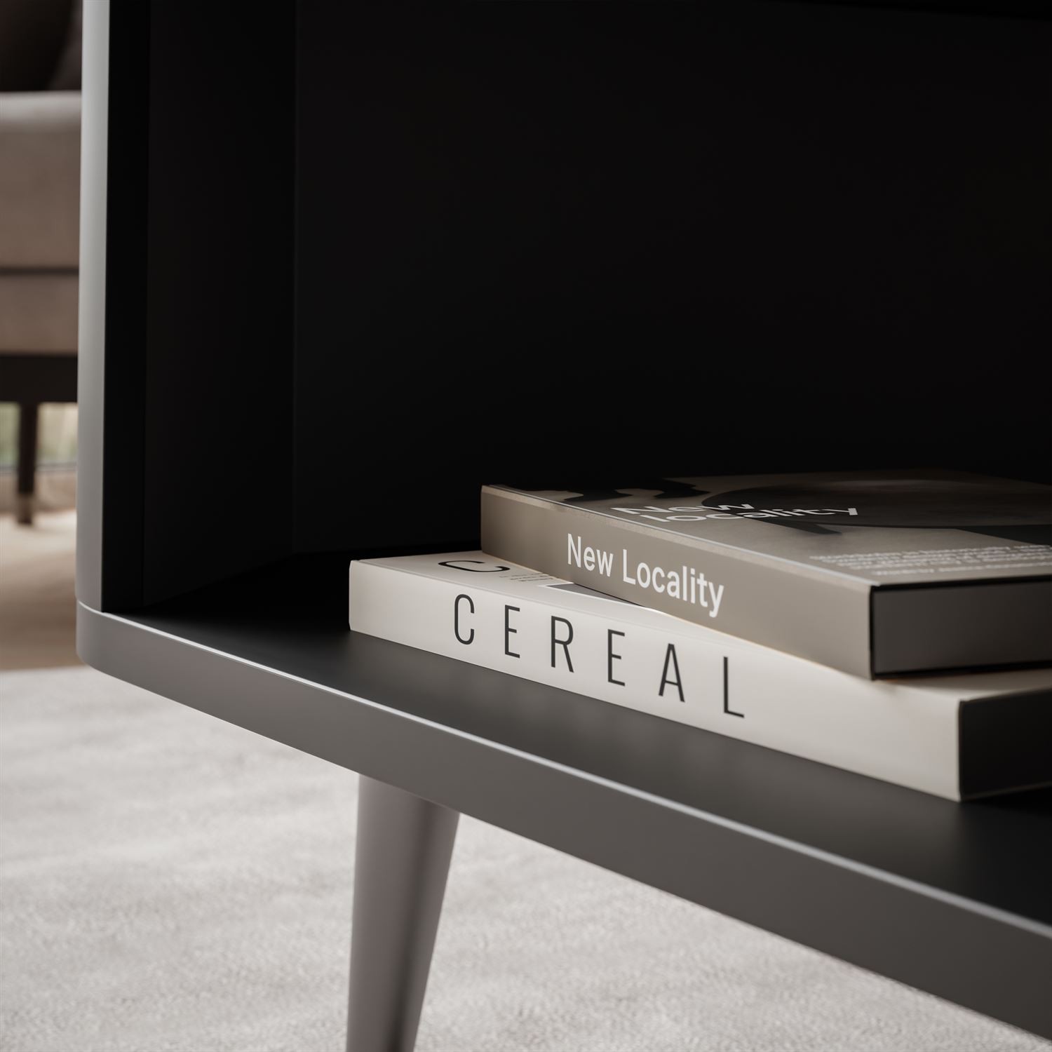 Couchtisch SHADOW II mit Ablage unter der Tischplatte