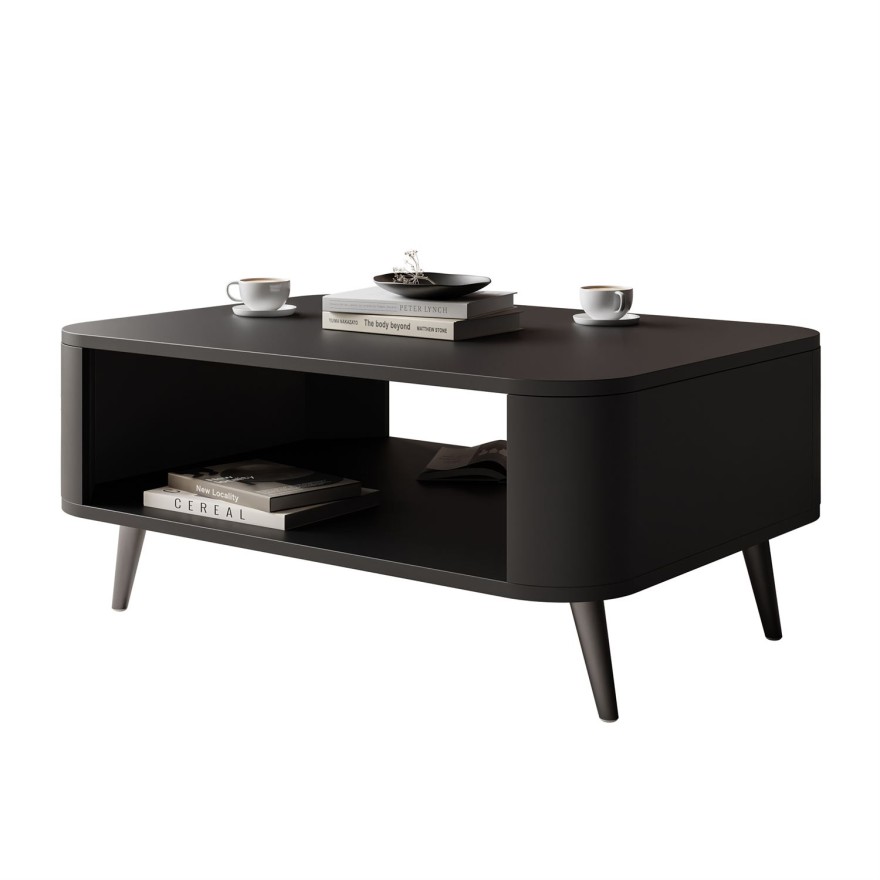 Couchtisch SHADOW II mit Ablage unter der Tischplatte