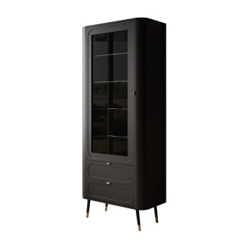 Verglaste Vitrine SHADOW mit Regalen