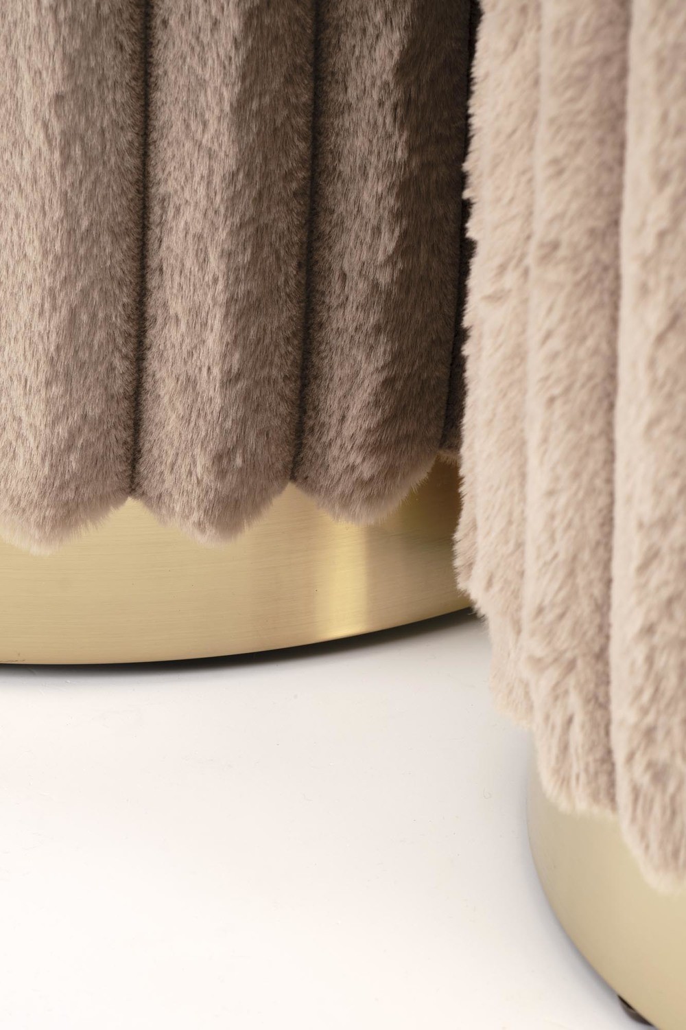 Set gepolsterte Hocker AUREA