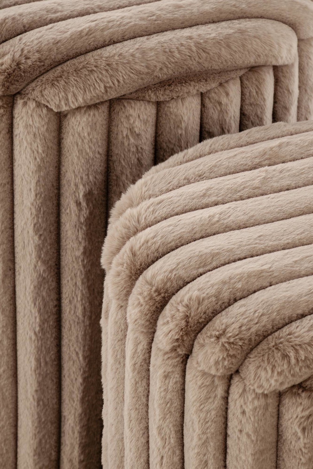 Set gepolsterte Hocker AUREA