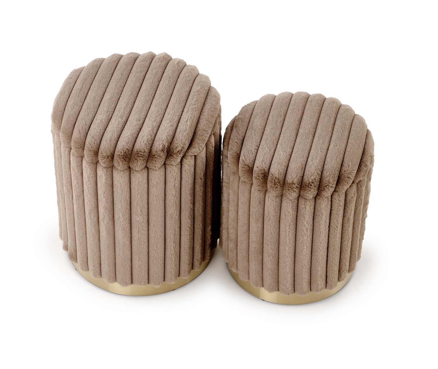 Set gepolsterte Hocker AUREA