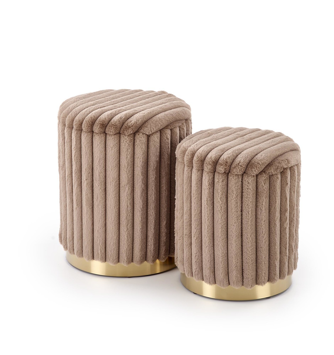 Set gepolsterte Hocker AUREA