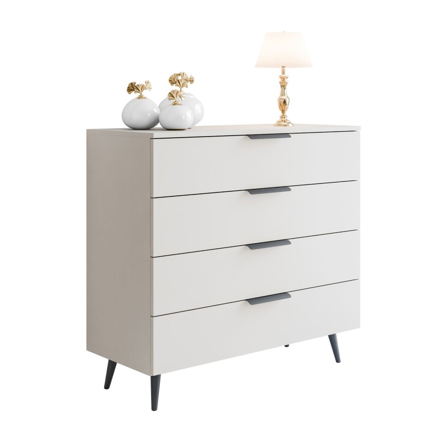 Kommode LINA KASZMIR 95 LED auf hohen Beinen