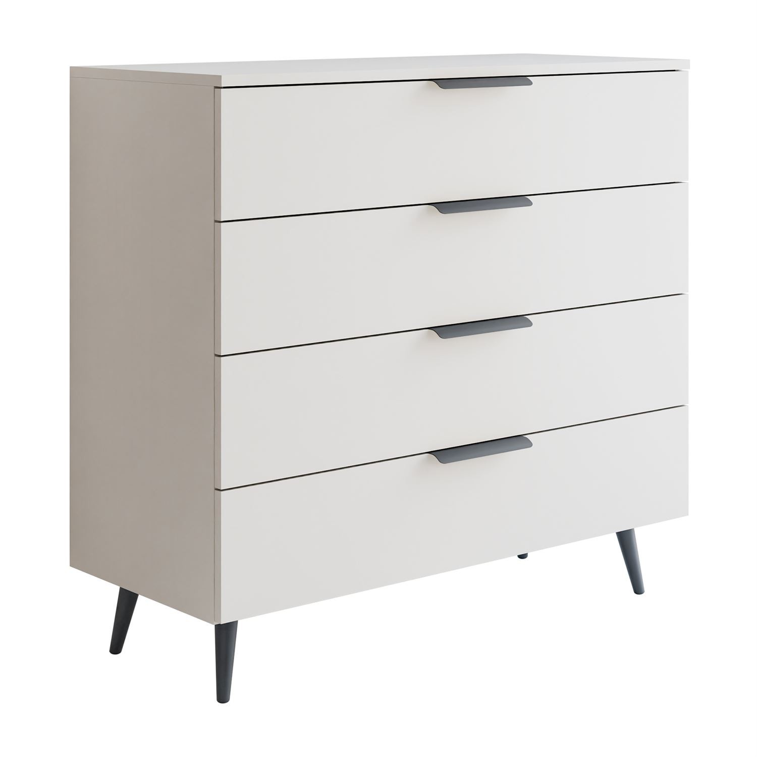 Kommode LINA KASCHMIR 95 LED auf hohen Beinen