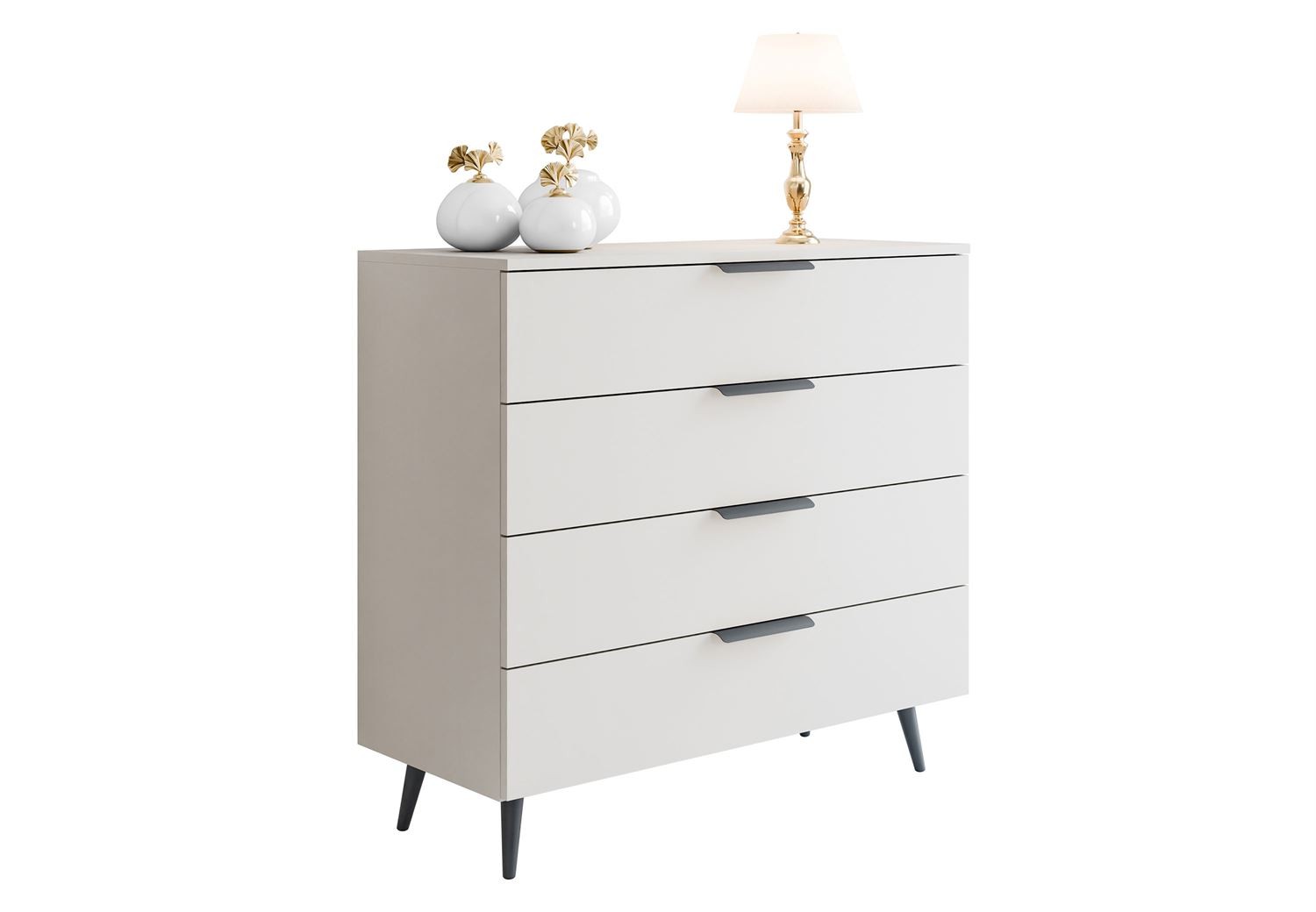 Kommode LINA KASZMIR 95 LED auf hohen Beinen