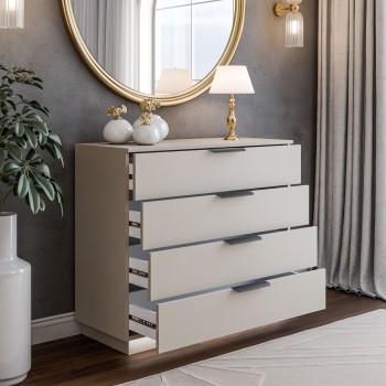 Kommode LINA KASCHMIR 95 mit LED-Beleuchtung auf Sockel