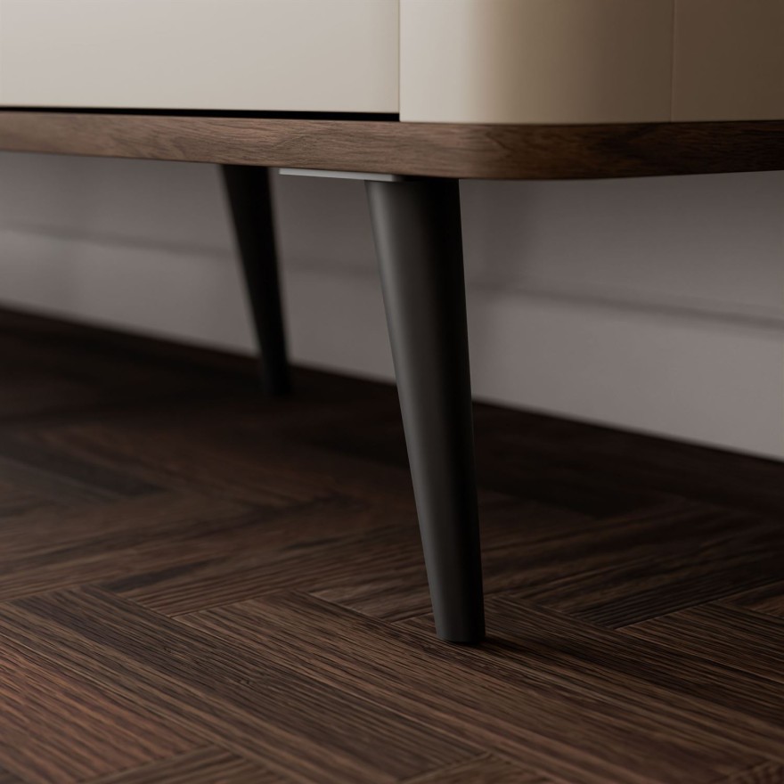 Kommode für das Schlafzimmer AUTUMN 3D mit geriffelter Front