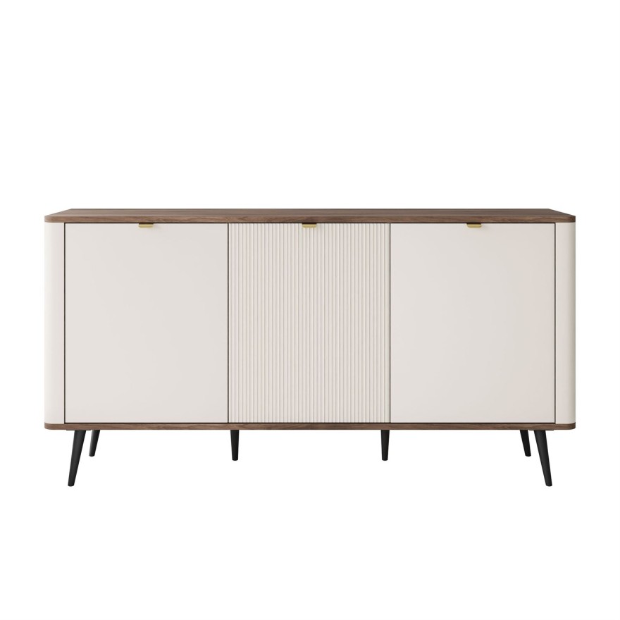 Kommode für das Schlafzimmer AUTUMN 3D mit geriffelter Front