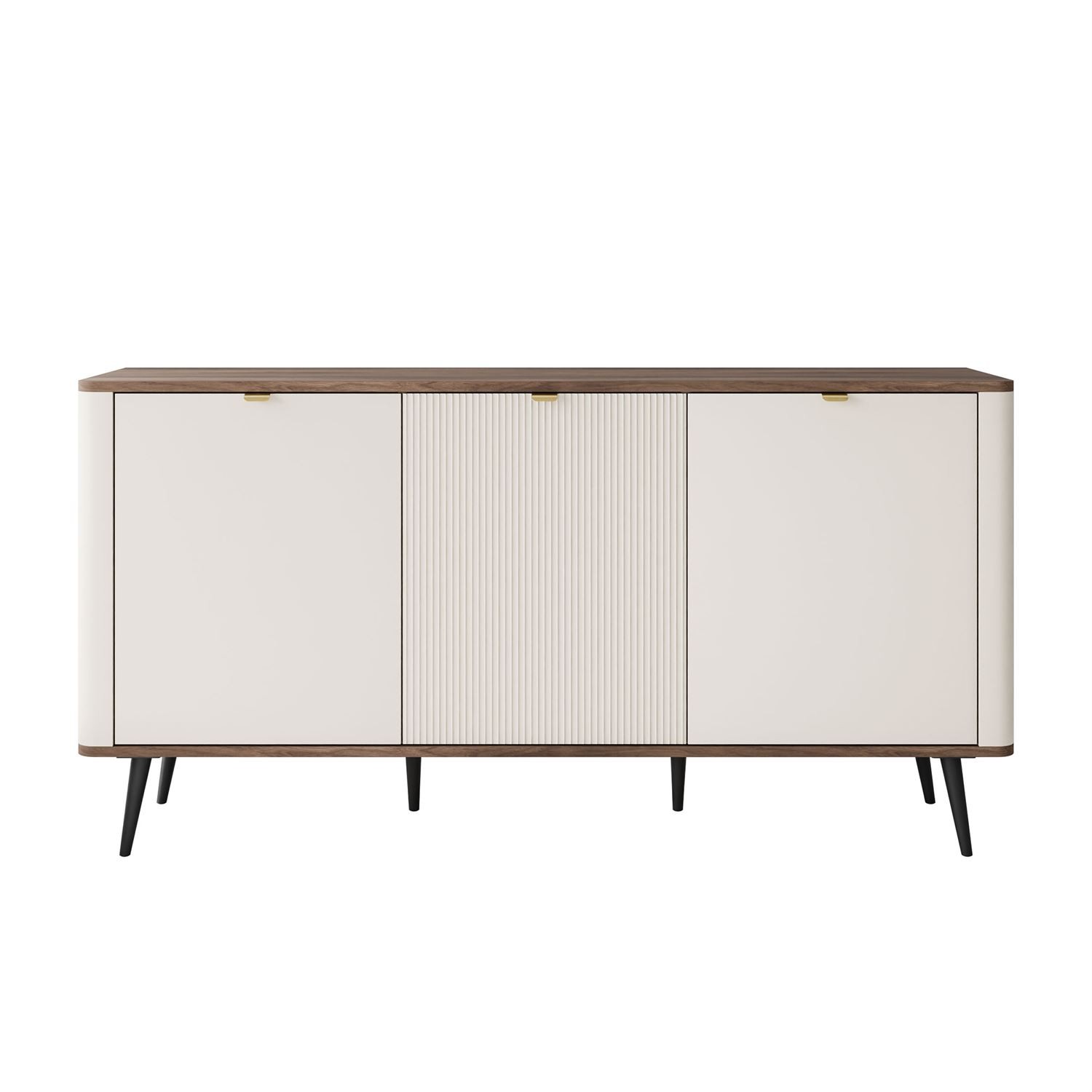 Kommode für das Schlafzimmer AUTUMN 3D mit geriffelter Front