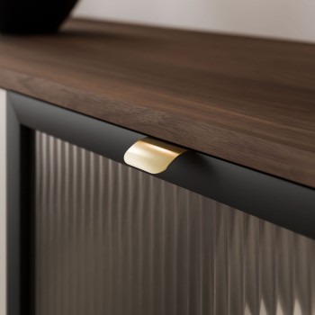 Kommode auf Füßen AUTUMN 2D1W mit Glasfront