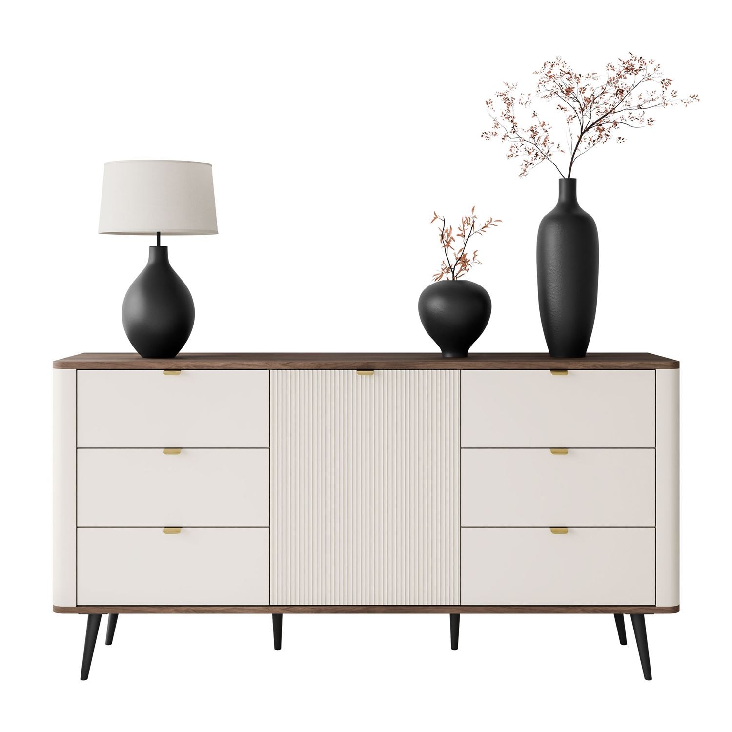 Kommode für den Flur AUTUMN 1D6S mit sechs Schubladen