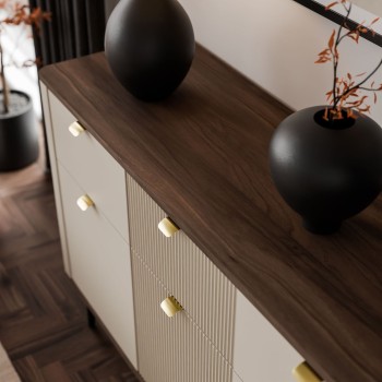 Kommode AUTUMN 3D3S auf hohen Beinen