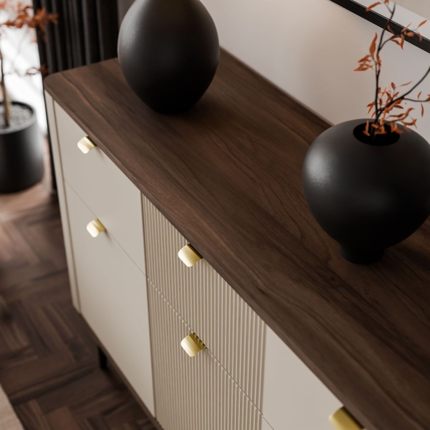 Kommode AUTUMN 3D3S auf hohen Beinen