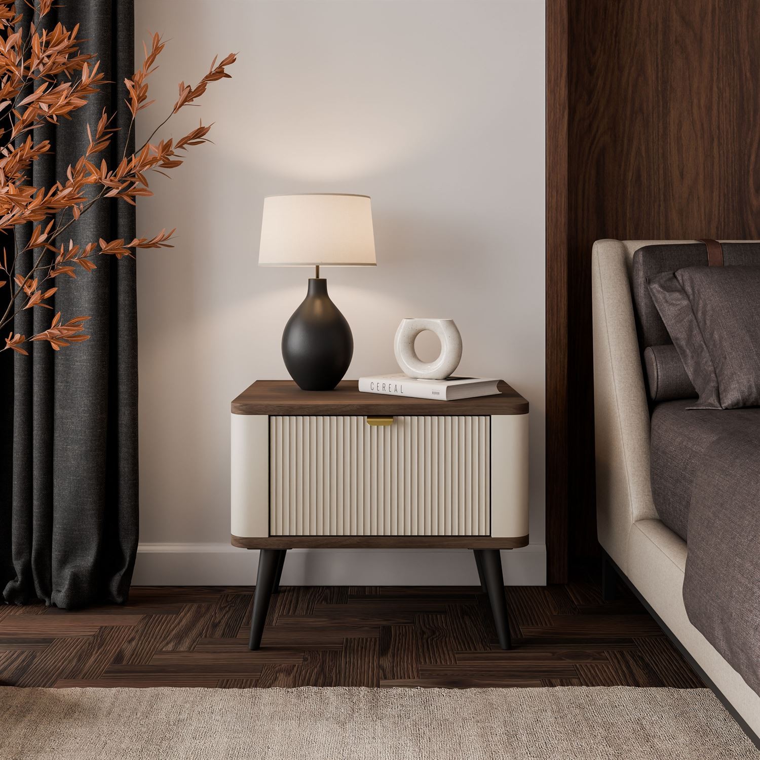 Nachttisch AUTUMN auf hohen Beinen