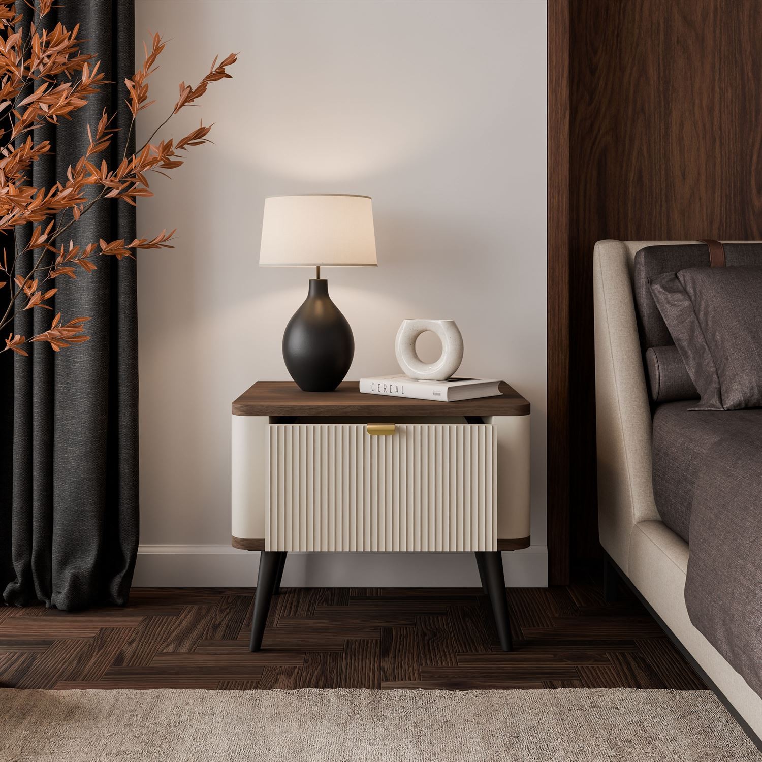 Nachttisch AUTUMN auf hohen Beinen