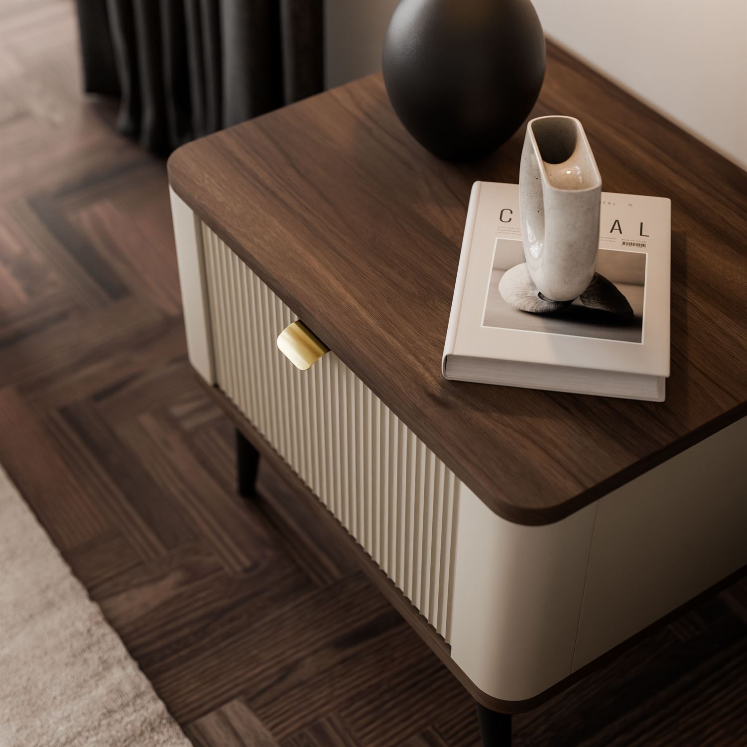 Nachttisch AUTUMN auf hohen Beinen