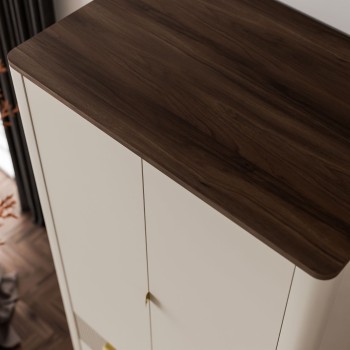 Zweitüriger Kleiderschrank AUTUMN 2D3S mit Schubladen