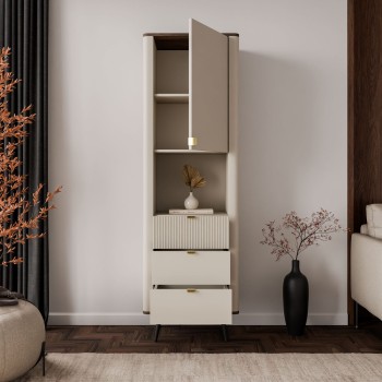 Schmales Regal AUTUMN 1D3S mit Schubladen