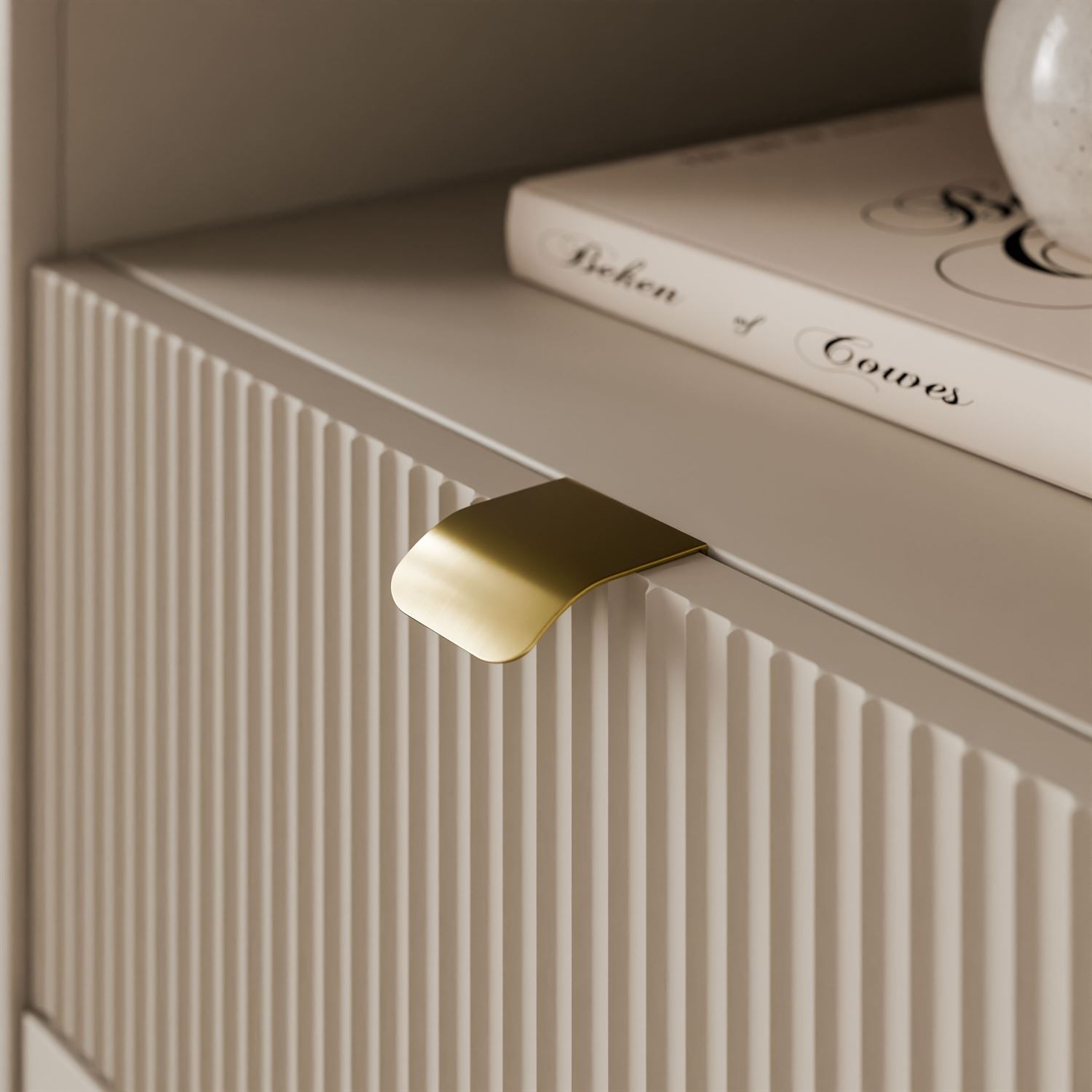 Schmales Regal AUTUMN 1D3S mit Schubladen