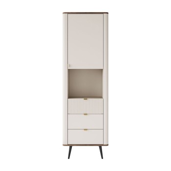 Schmales Regal AUTUMN 1D3S mit Schubladen