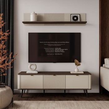 TV-Schrank AUTUMN 3D auf hohen Beinen