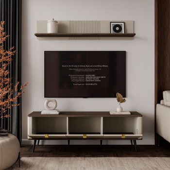 TV-Schrank AUTUMN 3D auf hohen Beinen