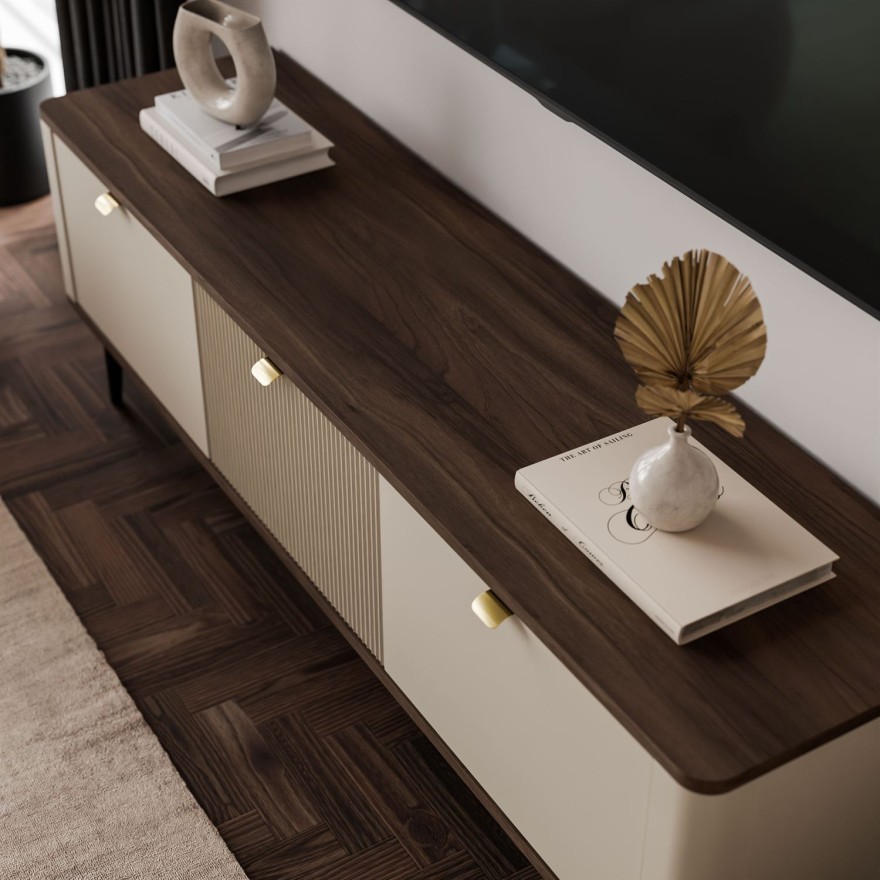 TV-Schrank AUTUMN 3D auf hohen Beinen