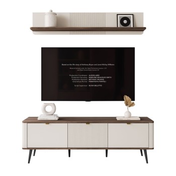 TV-Schrank AUTUMN 3D auf hohen Beinen