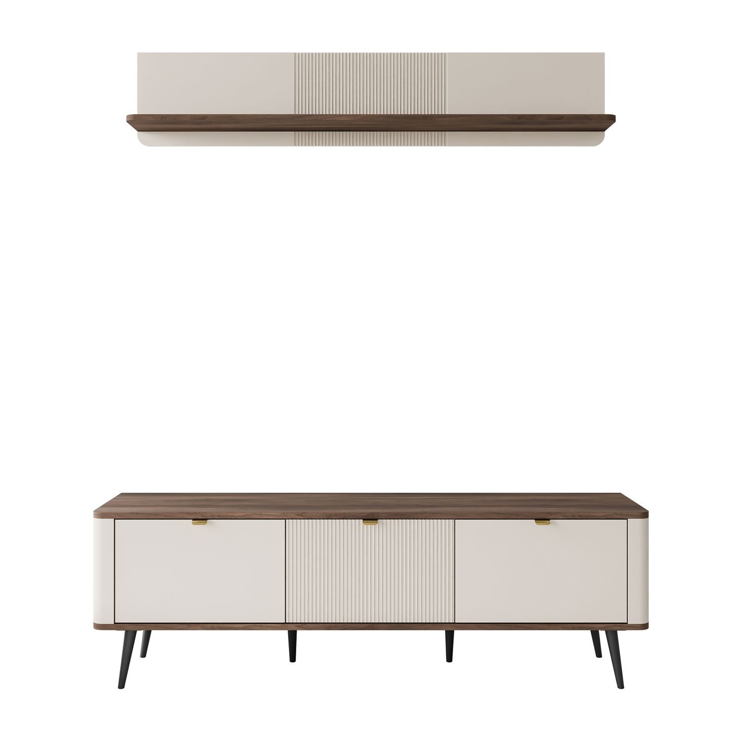 TV-Schrank AUTUMN 3D auf hohen Beinen