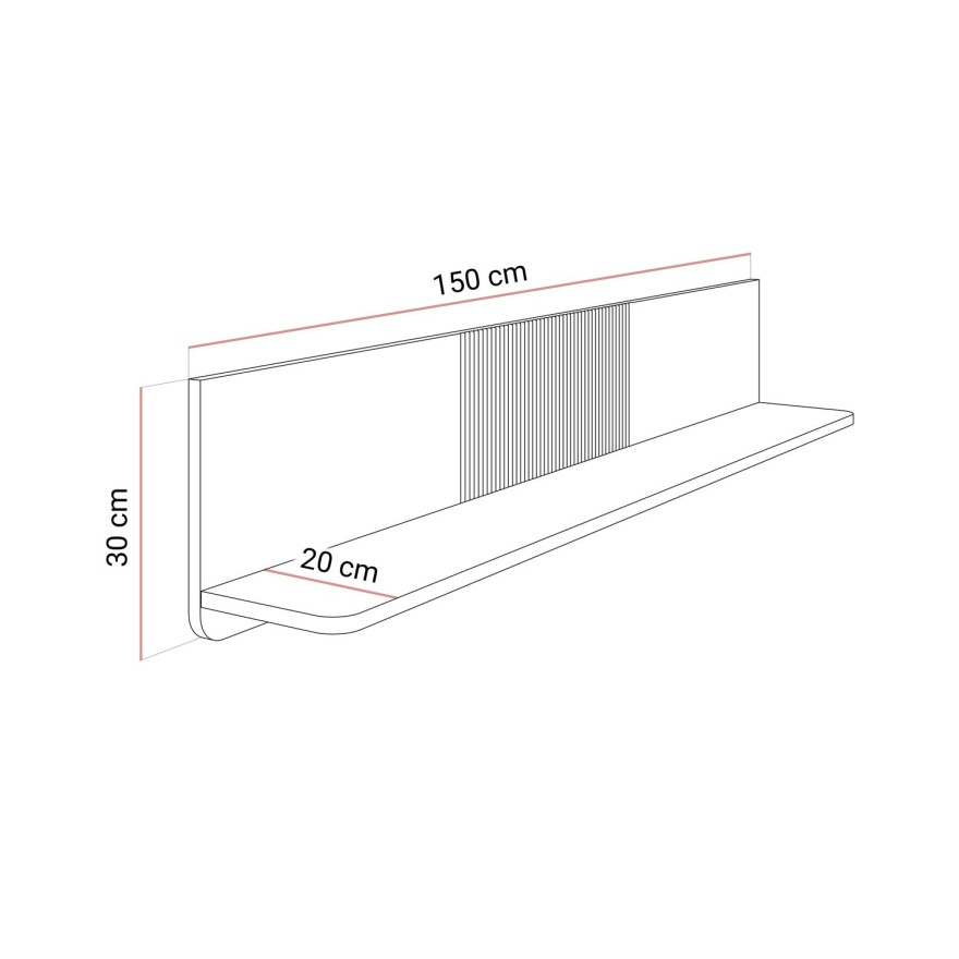 TV-Schrank AUTUMN 3D auf hohen Beinen