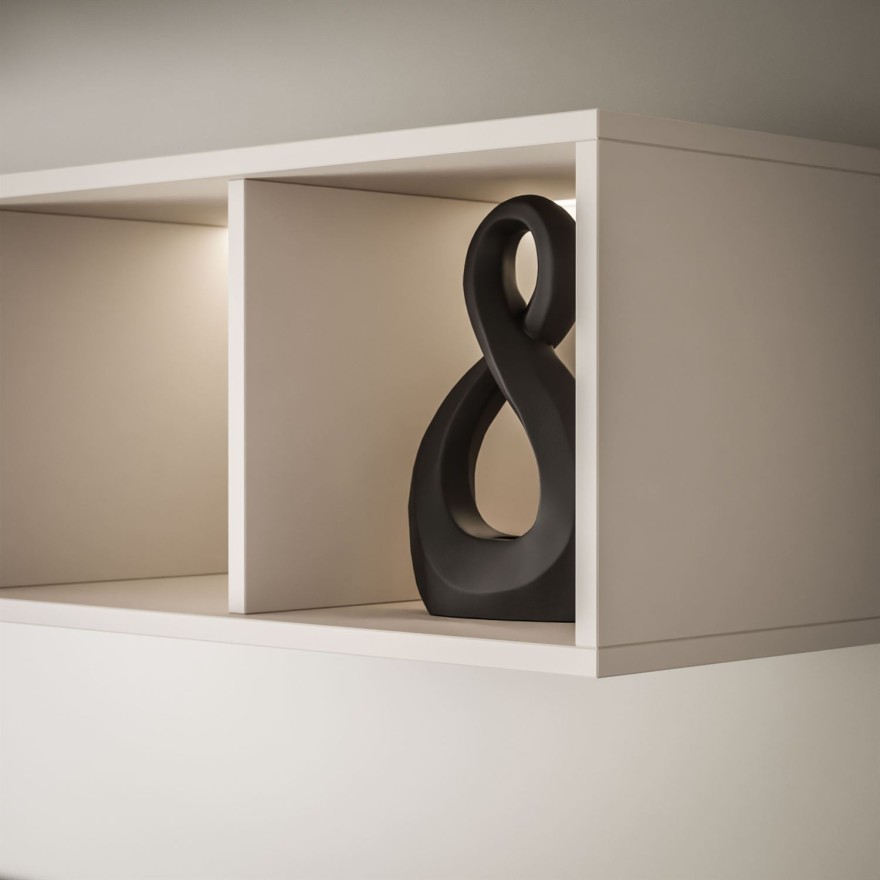 Hängendes Regal CARMEN mit offenen Fächern