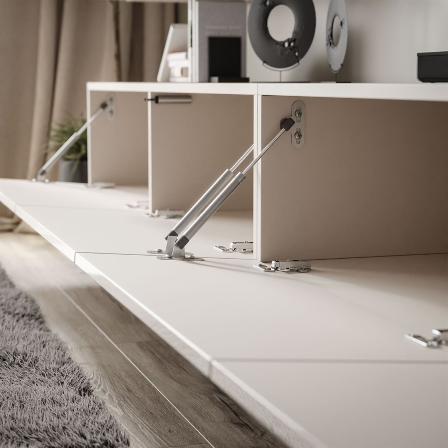 Hängende Wohnwand CARMEN II mit LED-Beleuchtung