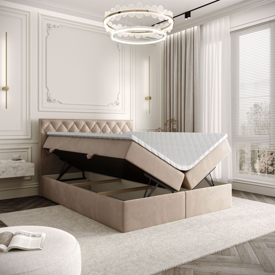 Kontinentalbett INEZ mit Bettkasten